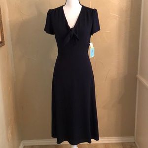Brand new CeCe navy blue short-sleeved dress, sz 2